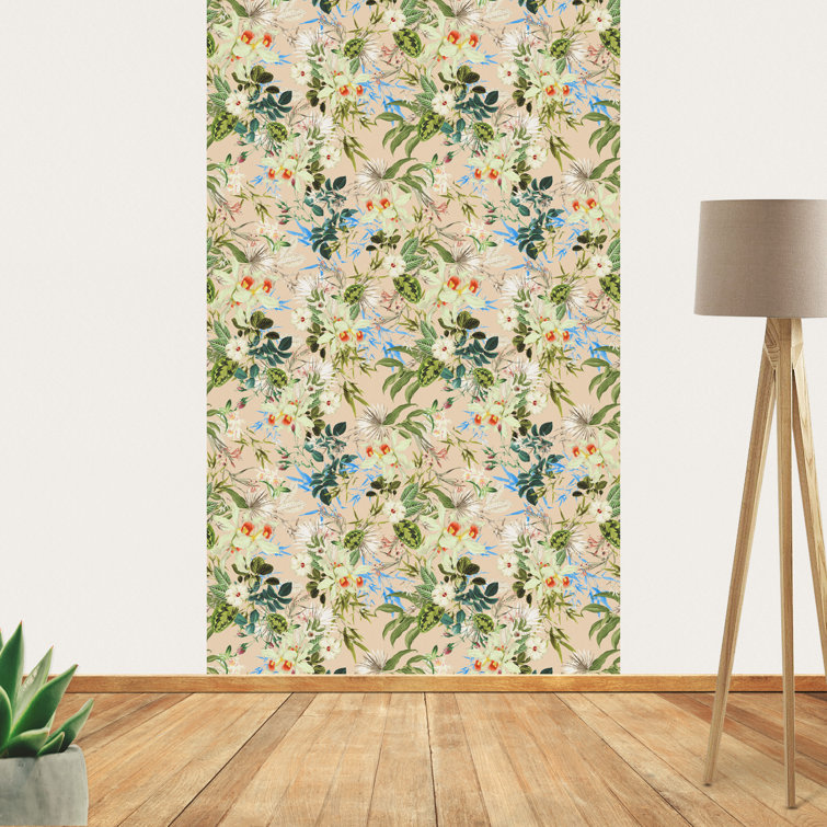 Ebern Designs Aavya 3m x 1.2m Textured Matte Peel and Stick Wallpaper